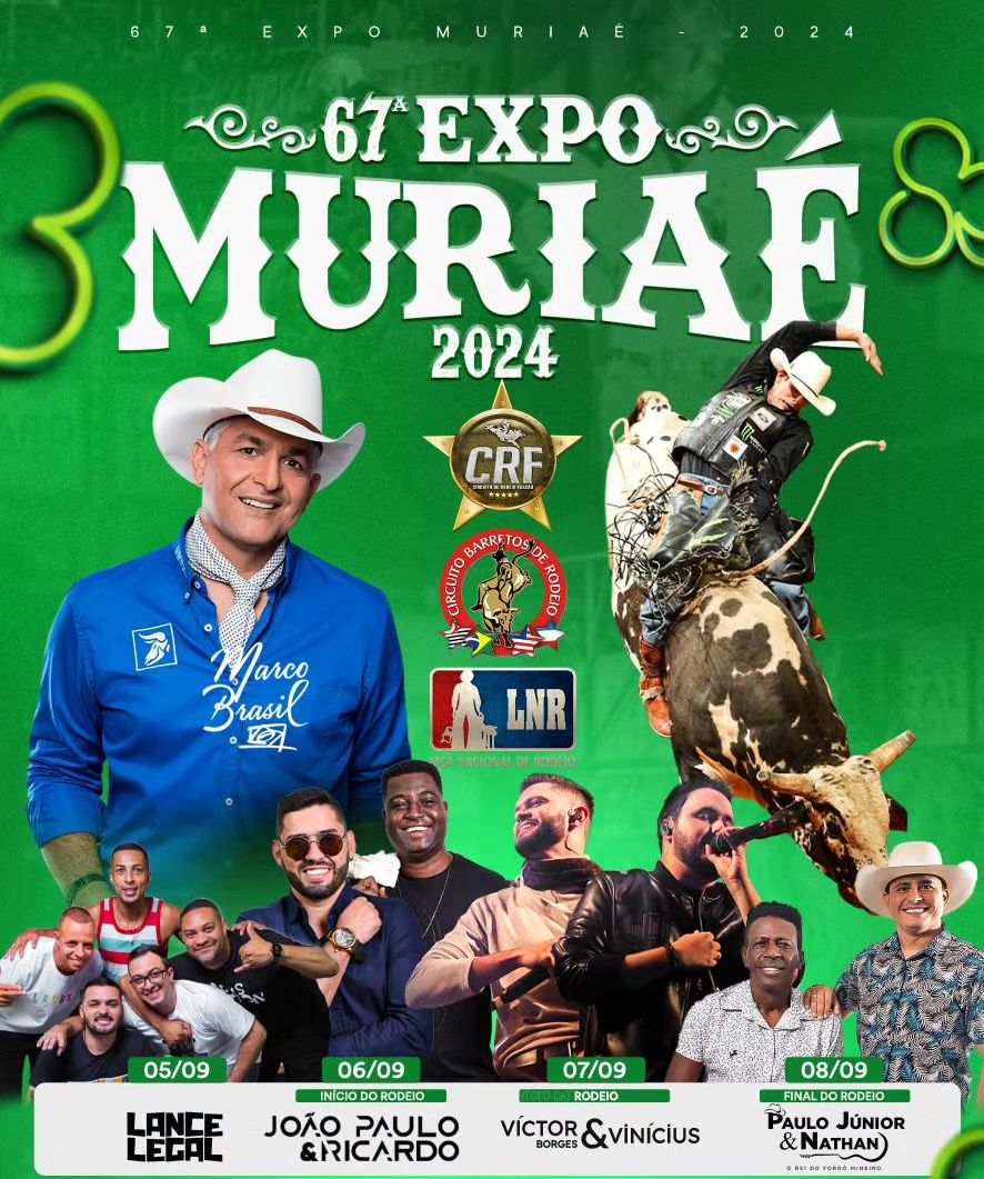 Programação 67ª Expo Muriaé 2024