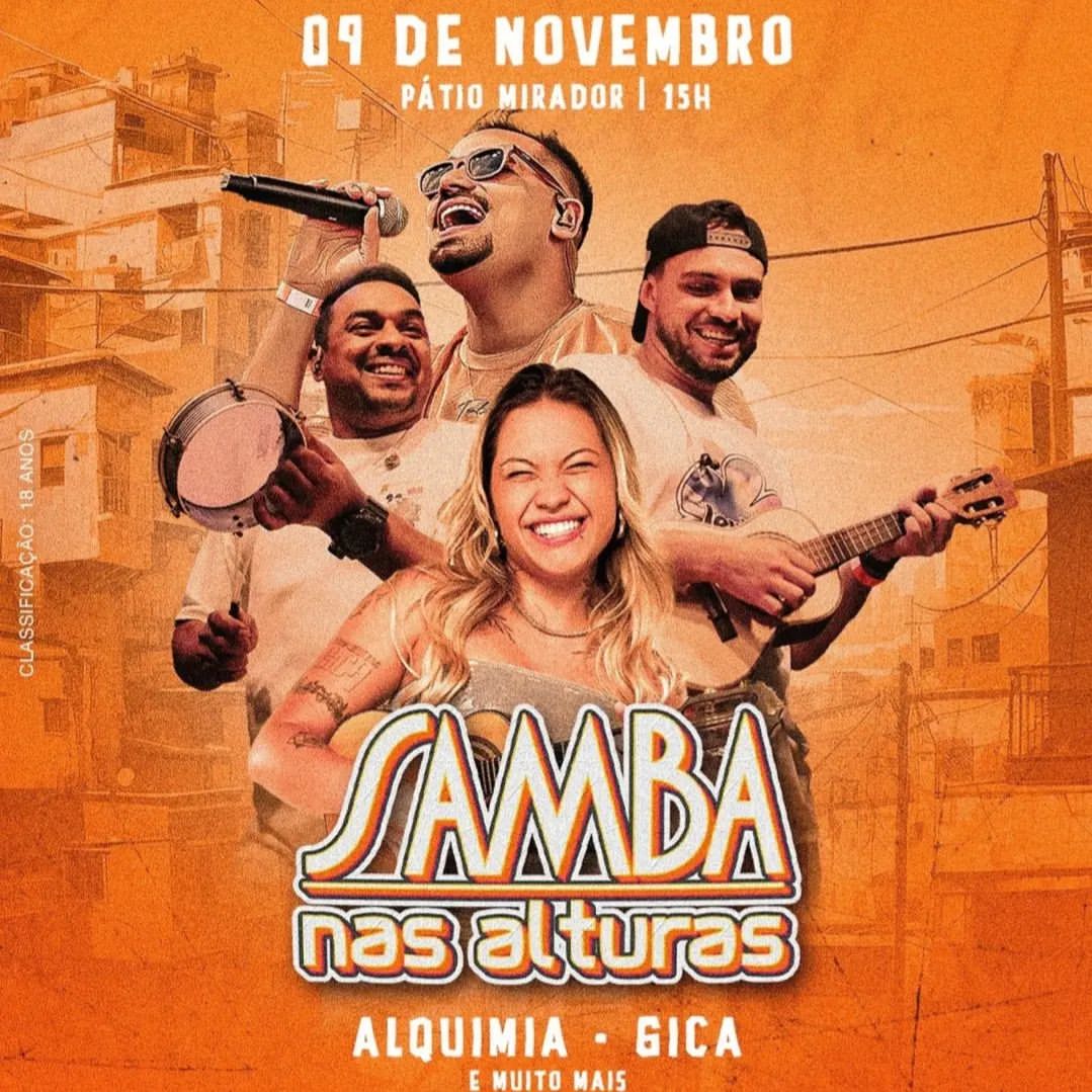 Samba nas Alturas dia 04 de Novembro