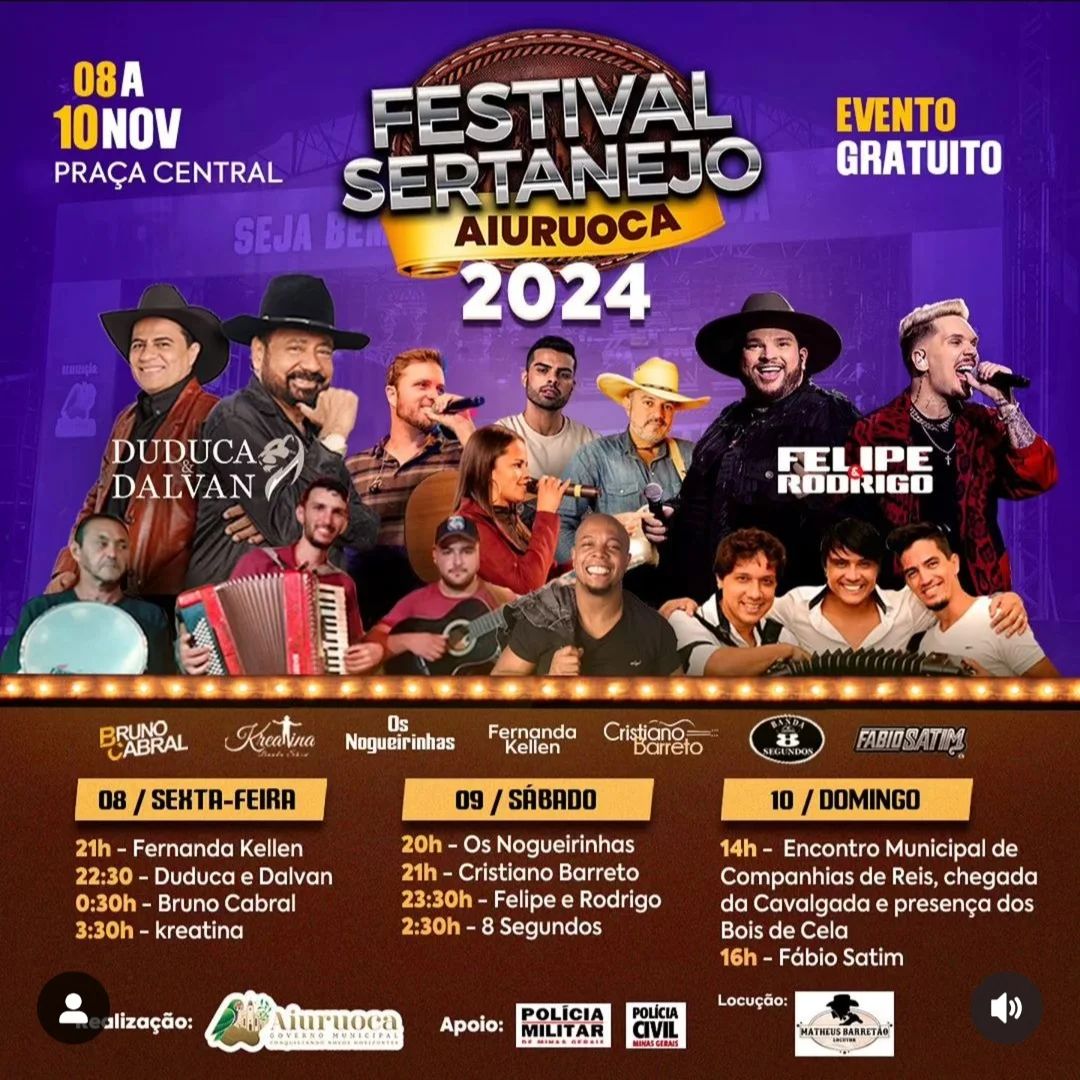 Festival Sertanejo Aiurouca MG 2024