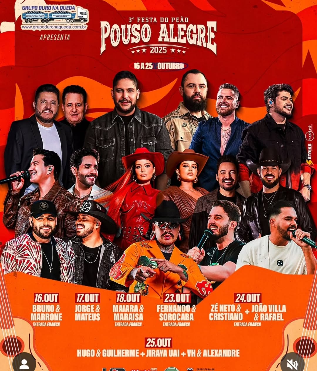 3° Festa do Peão Pouso Alegre 2025