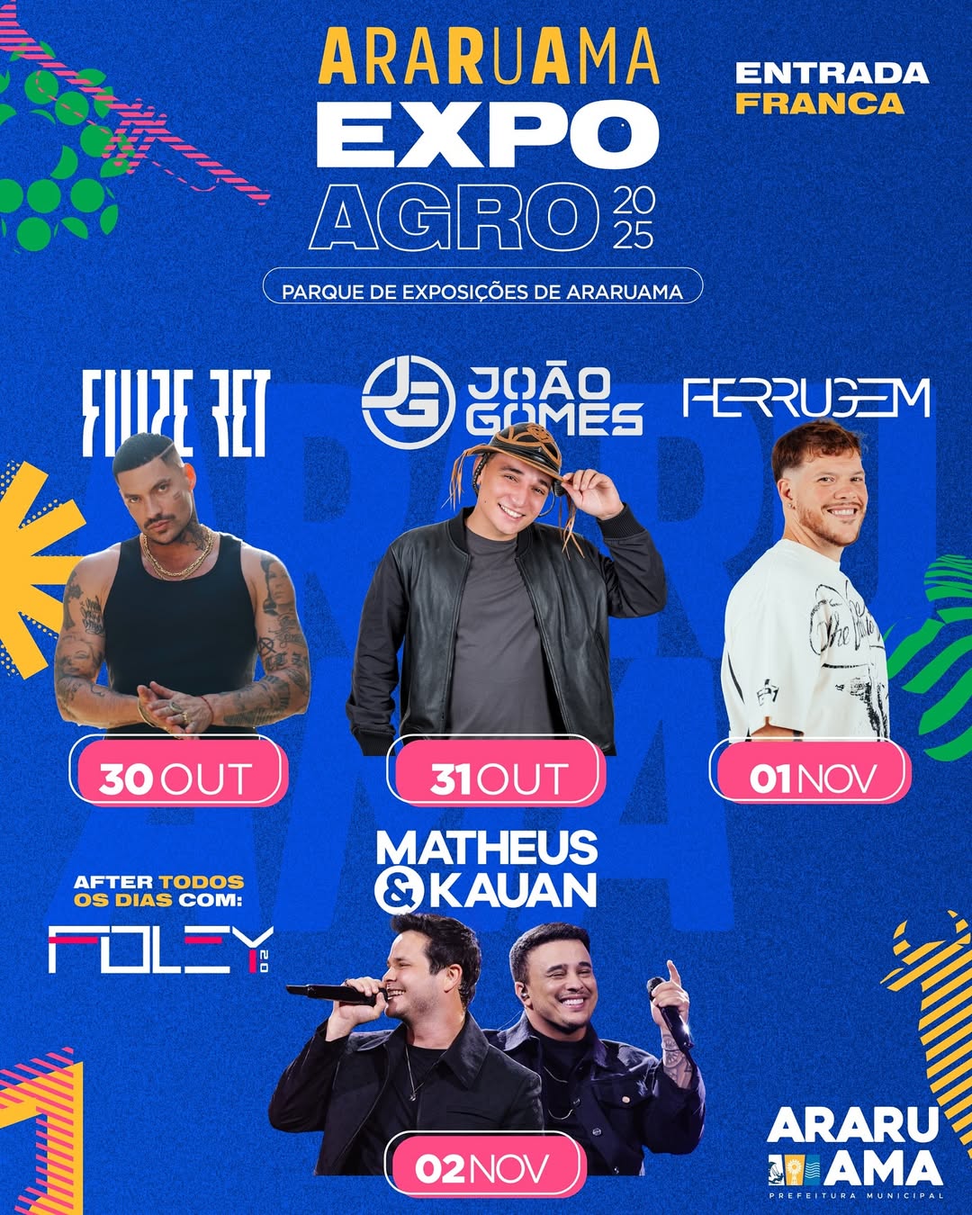 Programação Araruama ExpoAgro 2025