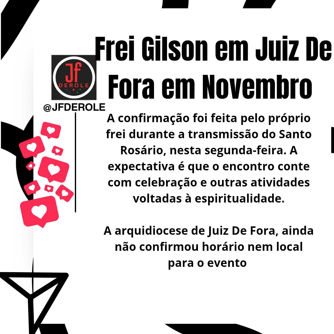Frei Gilson confirma presença em evento religioso em Juiz de Fora